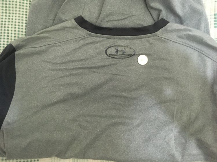 เสื้อยืด Henley(เฮนรี่) แขนยาว แบรนด์ UNDER ARMOUR สีโทนเทา รูปที่ 11