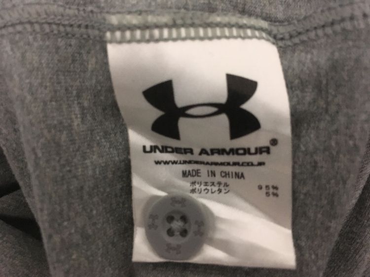 เสื้อยืด Henley(เฮนรี่) แขนยาว แบรนด์ UNDER ARMOUR สีโทนเทา รูปที่ 10