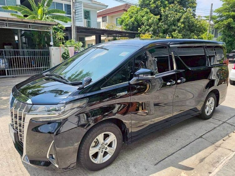 Toyota Alphard 2020 2.5 Hybrid X E-Four 4WD Van เบนซิน ไม่ติดแก๊ส เกียร์อัตโนมัติ ดำ รูปที่ 3