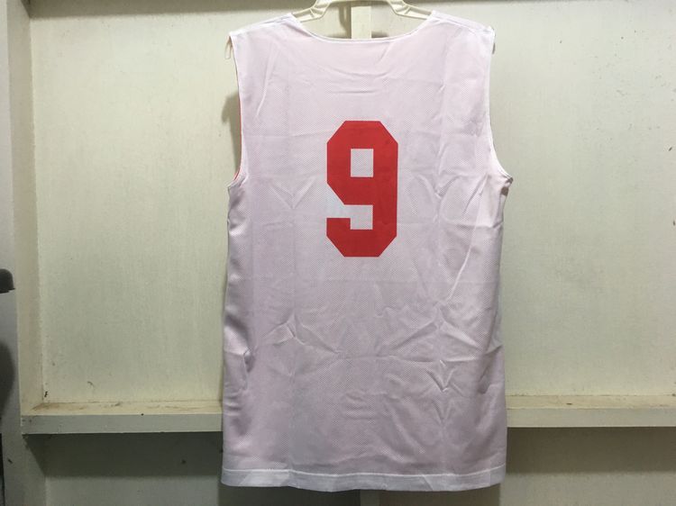 เสื้อกีฬา BasketBall (ใส่ได้2ด้าน) สีขาวกับแดง รูปที่ 2