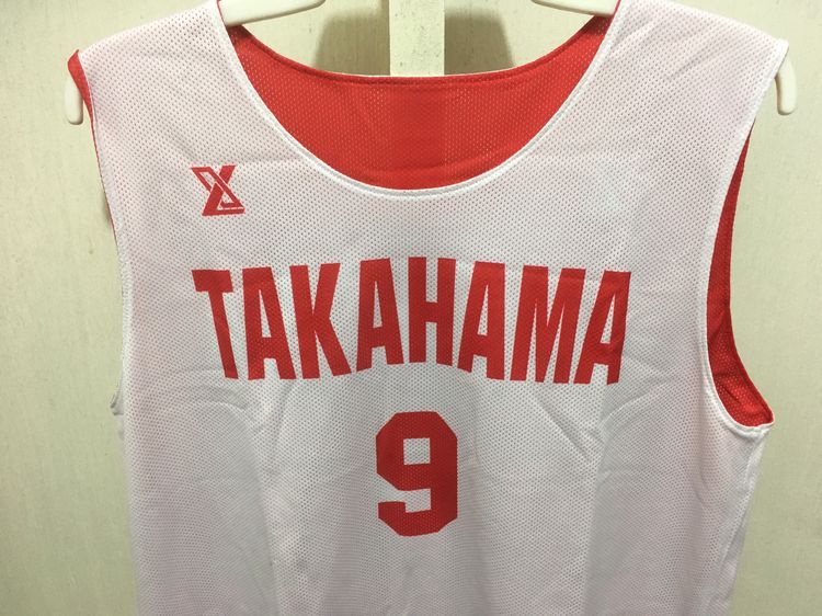 เสื้อกีฬา BasketBall (ใส่ได้2ด้าน) สีขาวกับแดง รูปที่ 3