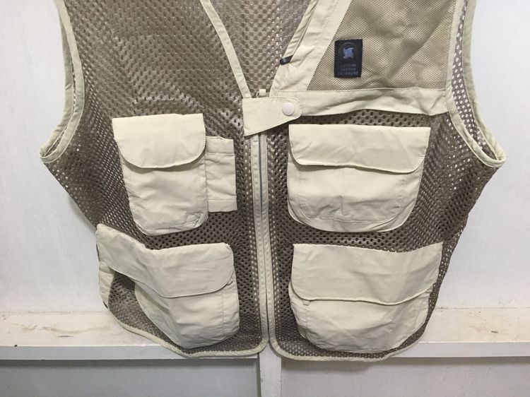 เสื้อกั๊ก(แจ็คเก็ตแขนกุด) แบรนด์ LATERRA สีกากี รูปที่ 4