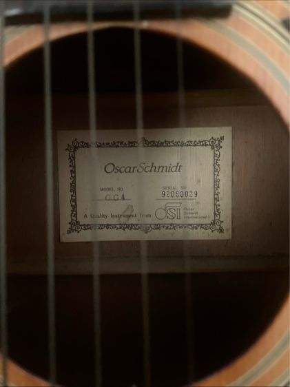 กีต้าร์โปร่ง กีตาร์ oscar schmidt 0G-4 รูปที่ 4