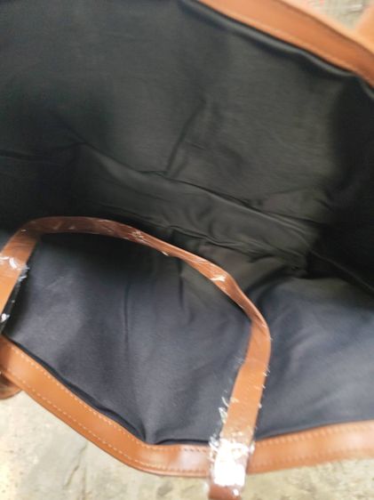 ขายกระเป๋า เนื้อผ้า สายหนัง สตาร์บัคส์ ไม่มีซิป แบบเปิด (Starbucks ) รูปที่ 3
