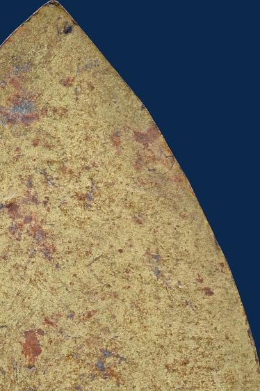 พระรูปเหมือนปั๊มหลังเตารีดหลวงพ่อพรหม วัดข่องแค หลังวงเดือนปี 16 เนื้อทองฝาบาตร เก่ามาก รูปที่ 6