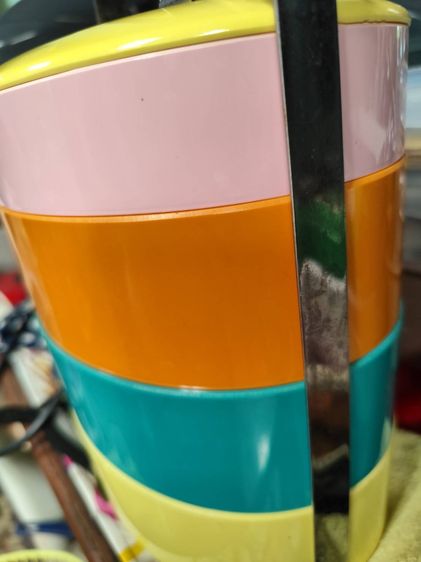 ขายปิ่นโตเซรามิค สีรุ้ง 4 ชั้น รุ่นมหาโชค รูปที่ 5