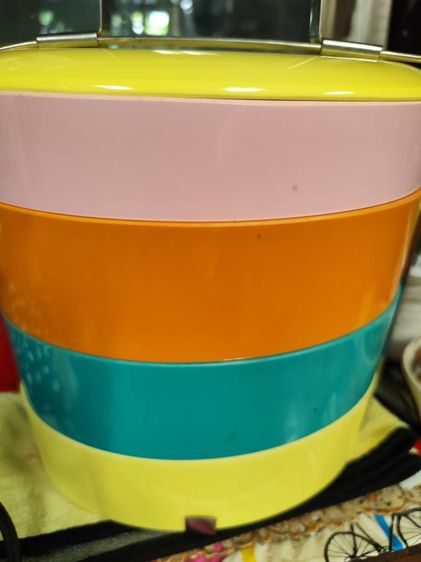 ขายปิ่นโตเซรามิค สีรุ้ง 4 ชั้น รุ่นมหาโชค รูปที่ 9