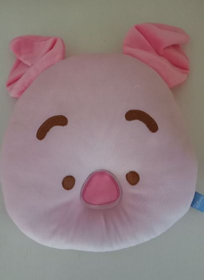 เซตหมอนหนุนและหมอนข้าง สำหรับเด็กทารก ลาย piglet ของแท้ Disney สภาพดี เหมือนใหม่  รูปที่ 4