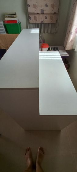 โต๊ะเคาน์เตอร์ไม้ 2 ชั้น มีลิ้นชัก 2 ช่อง รูปที่ 5