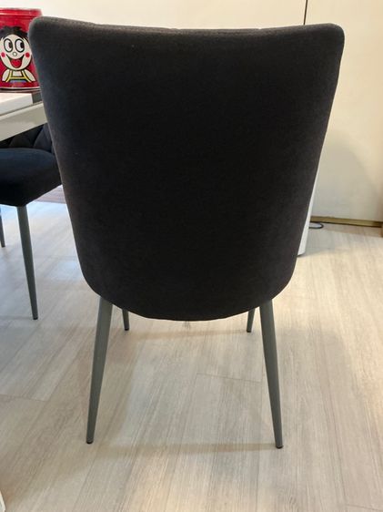 เก้าอี้ทานข้าวบุนวมผ้า 6 ตัว รูปที่ 3