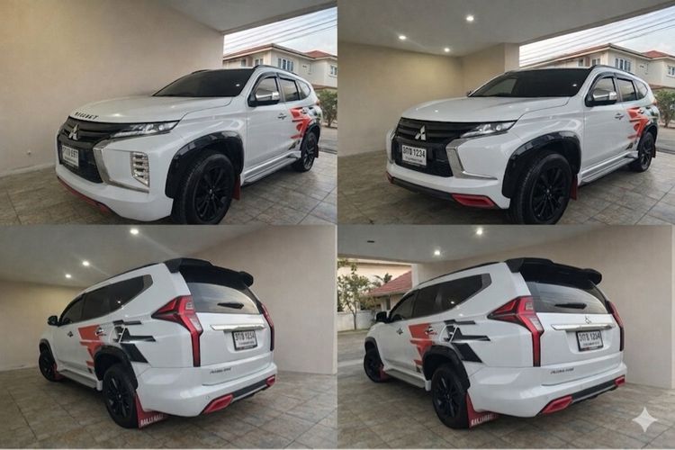 Mitsubishi Pajero Sport 2022 2.4 GT Plus Ralliart Utility-car ดีเซล ไม่ติดแก๊ส เกียร์อัตโนมัติ ขาว