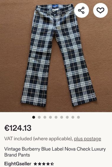 Burberry London Blue Label Nova Check Women Pants Size 36 เอวต่ำ


รอบเอววัดได้ 29นิ้ว ควรเผื่อไซส์ 2 ไซส์

 รูปที่ 10