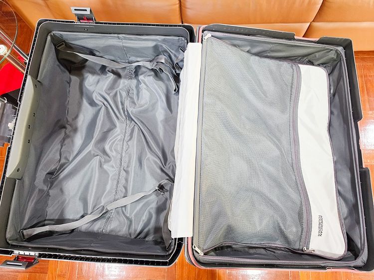 กระเป๋าเดินทาง American Tourister รุ่นท๊อป Tribus Spinner 29 นิ้ว วัสดุ PP แข็งแรงทนทานมาก ล้อลื่นนุ่มเงียบ ซื้อจากเซ็นทรัล 8 พัน ขายถูก รูปที่ 8