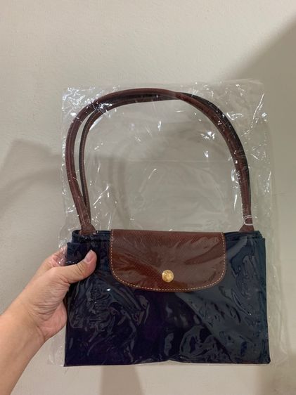 LONGCHAMP แท้ Le Pliage Size M หูยาว สี Marine 