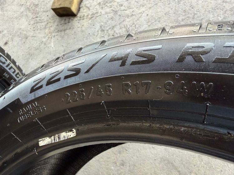 ยางPIRELLI225-45-17 ปี24 ปีแท้ ใส่แทน 215-45-17 ได้เลยจ้า รูปที่ 8