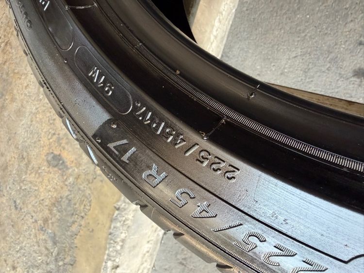 MICHELIN225-45-17 ปี24 ปีแท้ ใส่แทน 215-45-17 ได้เลยจ้า รูปที่ 8