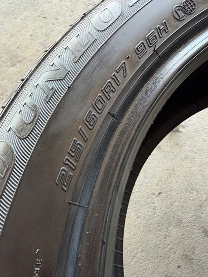 DUNLOP215-60-17 ปี24 ปีแท้ ใส่แทน 215-55-17 กับ 225-55-17 ได้เลยจ้า รูปที่ 8