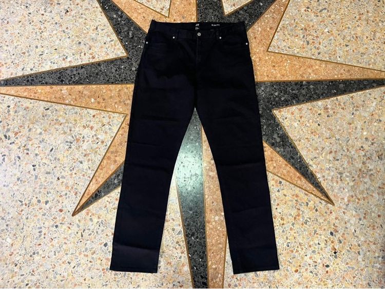 ดำ ยีนส์ อื่นๆ 📌เอช แอนด์ เอ็ม 👖 -Super black เอว33-34