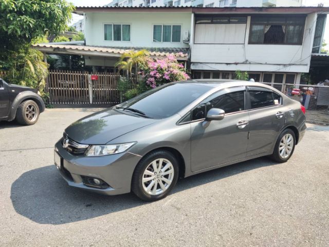 Honda Civic 2012 1.8 E i-VTEC Sedan เบนซิน LPG เกียร์อัตโนมัติ เทา รูปที่ 4