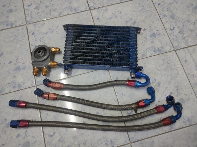 ออยล์คูลเลอร์ TRUST  adapter TRUST สำหรับเครื่อง 2JZ GTE แท้มือ2
