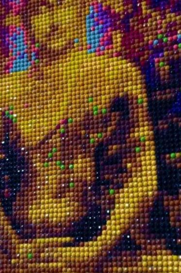 งานฝีมือแต่งด้วยลูกปัดสุดงามสภาพเยี่ยม รูปที่ 7