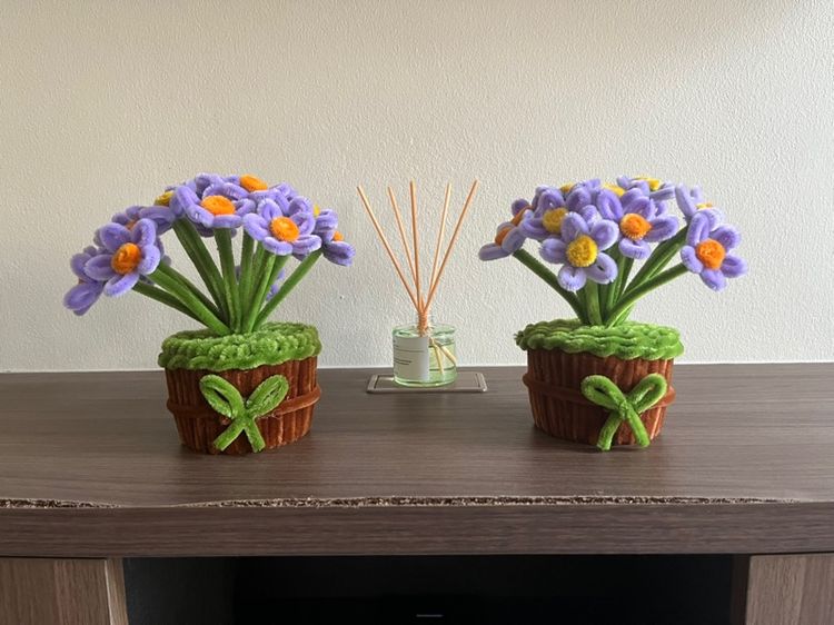 Handmade Pipe Cleaner Flower Pots – Support a Child’s Craft 🌸🌿 รูปที่ 3