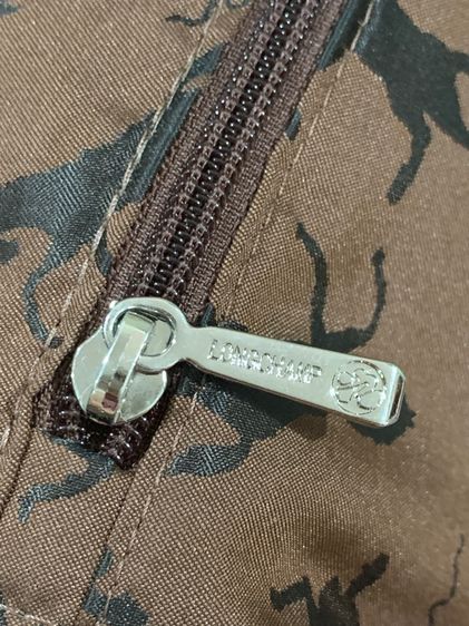 👜 Longchamp Le Pliage Cuir หนังแท้ สีแดงไวน์ หายาก Size M รูปที่ 9