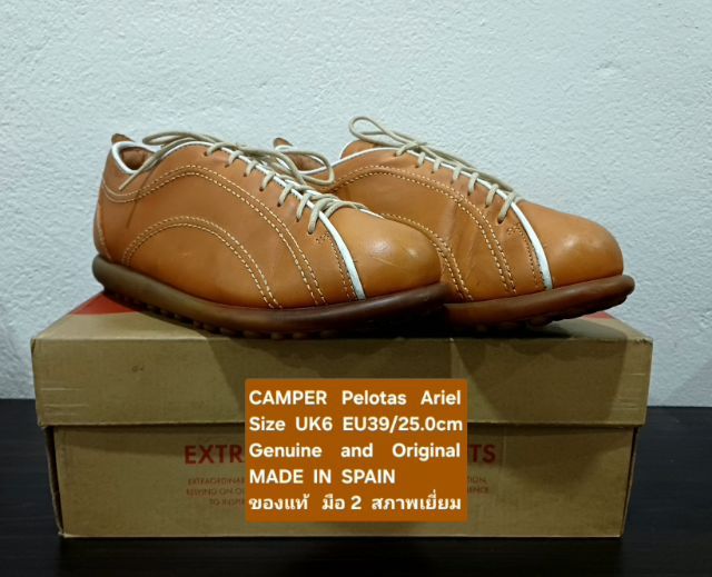 CAMPER Pelotas Ariel Sneakers, Women's 6UK 39EU(25.0cm) Original ของแท้ มือ 2 สภาพเยี่ยม, รองเท้า CAMPER หนังแท้ พื้นเต็ม Soft แท้ สวยมาก รูปที่ 4