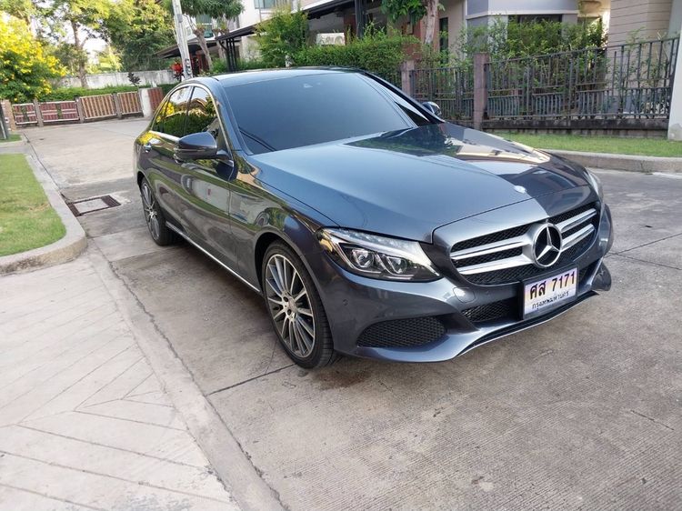 Mercedes-Benz C-Class 2016 C350e Sedan ปลั๊กอินไฮบริด (PHEV) ไม่ติดแก๊ส เกียร์อัตโนมัติ เทา รูปที่ 2