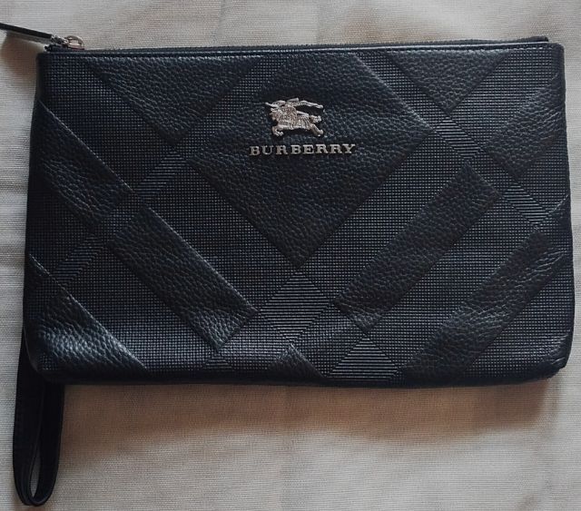 ไม่ระบุ ดำ หนังแท้ กระเป๋าครัช Burberry 