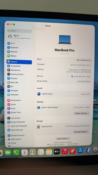 MacBook Pro 16นิ้ว 2019 รูปที่ 9