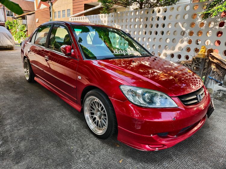 Honda Civic 2005 1.7 EXi Sedan เบนซิน ไม่ติดแก๊ส เกียร์อัตโนมัติ แดง รูปที่ 2