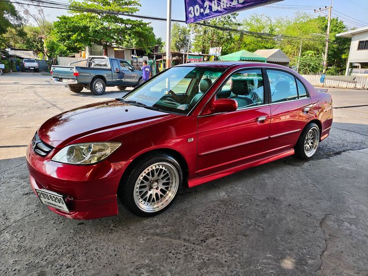 Honda Civic 2005 1.7 EXi Sedan เบนซิน ไม่ติดแก๊ส เกียร์อัตโนมัติ แดง รูปที่ 4