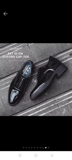 รองเท้ามือสอง แบรนด์ arcobareno รุ่น 502-1 EXT 6 CM Oxford Cap Toe PianoBlack 
Product Type Oxford Shoe
Oxford Shoe หนังวัวแท้  รูปที่ 2