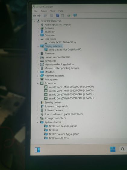 Dell xps จอ 4K 13นิ้ว i7 GEN7 M2 NVMe 512GB RAM 16GB การโอน iris plus Ghaphic แบตดูหนังได้ 3ชั่วโมง สุขสวัสดิ์52 กทม รูปที่ 6