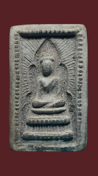 แหวกม่านข้างเม็ดลงกรุ พ่อกวย วัดโฆษิตาราม ชัยนาทปี2500รุ่นแรก เนื้อดินทูโทน2สีนิยม แท้ทันสวย