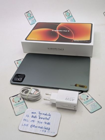 ขาย เทิร์น Xiaomi Pad 8 Ram 8 Rom 256 ศูนย์ไทย สภาพใหม่เอี่ยม อุปกรณ์ครบยกกล่อง พร้อมเคส และปากกา ประกันยาว เพียง 10,990 บาท ครับ รูปที่ 2