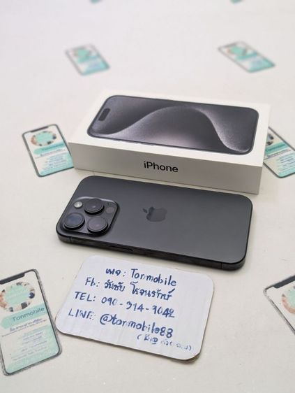 ขาย เทิร์น iPhone 15 Pro 256 GB Black ศูนย์ไทย สภาพสวย อุปกรณ์ครบยกกล่อง สุขภาพแบต 100 รอบชาร์จ 62 รอบ เพียง 20,990 บาท ครับ  รูปที่ 2