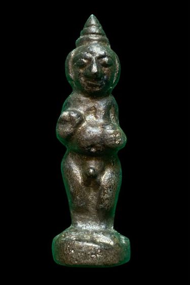 กุมารทองเปี๊ยกพ่อกวย วัดโฆษิตาราม ชัยนาทยุคต้นปี2500รุ่นแรกเนื้อตะกั่ว จารยันต์ใต้ฐาน สวยคมชัดลึก แท้คับ รูปที่ 5