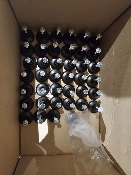 ปุ่มจับเฟอร์นิเจอร์ Hafele แบบกลมซิงค์อัลลอยด์ สีดำด้าน รูปที่ 5