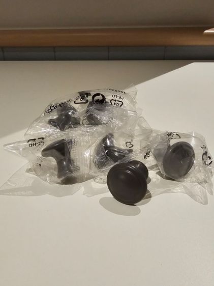 อื่นๆ ปุ่มจับเฟอร์นิเจอร์ Ikea แบบกลม สีเทาเข้ม