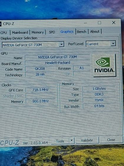 HP i3 GEN3 14นิ้ว 64GB SSDกับ HDD500GB การ์ดจอ Geforce 730 1GB  RAM4GB ใช้งานปกติ แบตไม่เก็บ รูปที่ 4