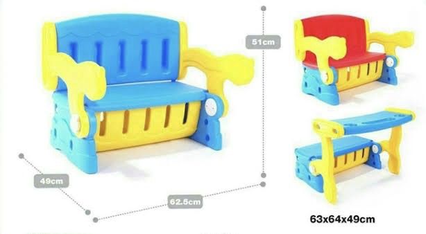 ชุดม้านั่งและโต๊ะกิจกรรมสำหรับเด็กแบบ 3-in-1 รูปที่ 7