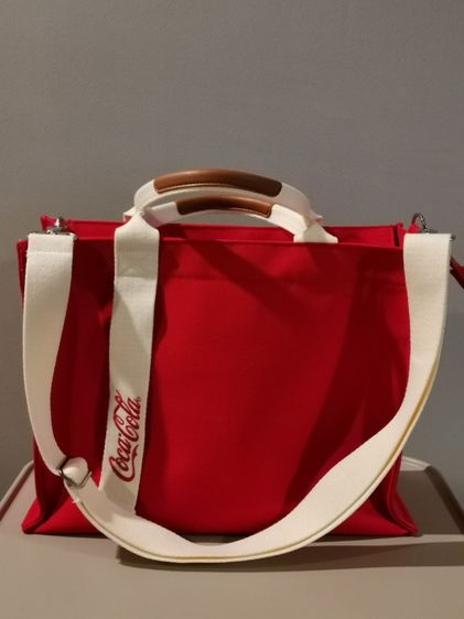 ผ้าใบ หญิง ขายกระเป๋า Tote Coca-Cola Premium (สีแดง signature)