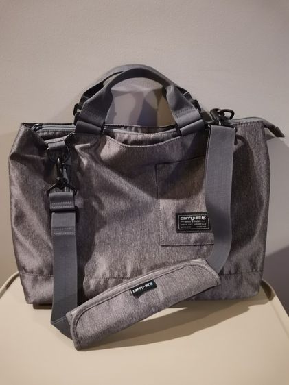 ขายกระเป๋า Carry-all Urban Tote หรือ Messenger Bag – สีเทา Charcoal รูปที่ 6