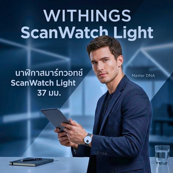 Withings ScanWatch Light l สมาร์ทวอทช์ นาฬิกาข้อมือ ไฮบริด เพื่อสุขภาพ แบต 30 วัน รูปที่ 14