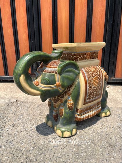 กี่ช้างกระเบื้อง โบราณเก่าสะสม