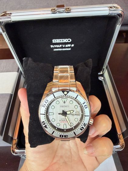 นาฬิกา Seiko Sumo Silver รุ่น SPB029J1 ตัวสีขาว เงิน มือ 1 รูปที่ 4