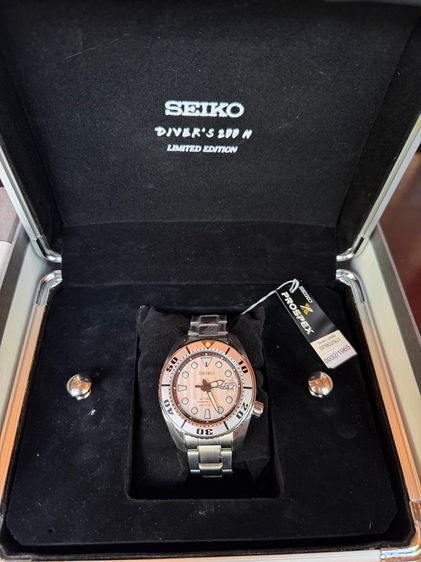 นาฬิกา Seiko Sumo Silver รุ่น SPB029J1 ตัวสีขาว เงิน มือ 1