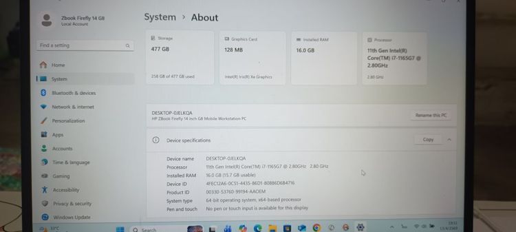 Hp Zbook Workstation Gen11 ใส่ซิมได้ รูปที่ 3